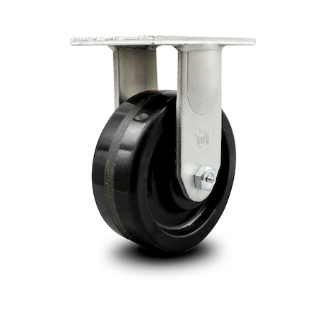 Service Caster 8 Inch Extra Heavy Duty Phenolic Wheel Rigid Top Plate Caster SCC-KP92R830-PHR